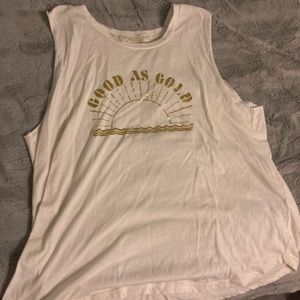 Salt Water LUXE tank top. “Good as Gold”